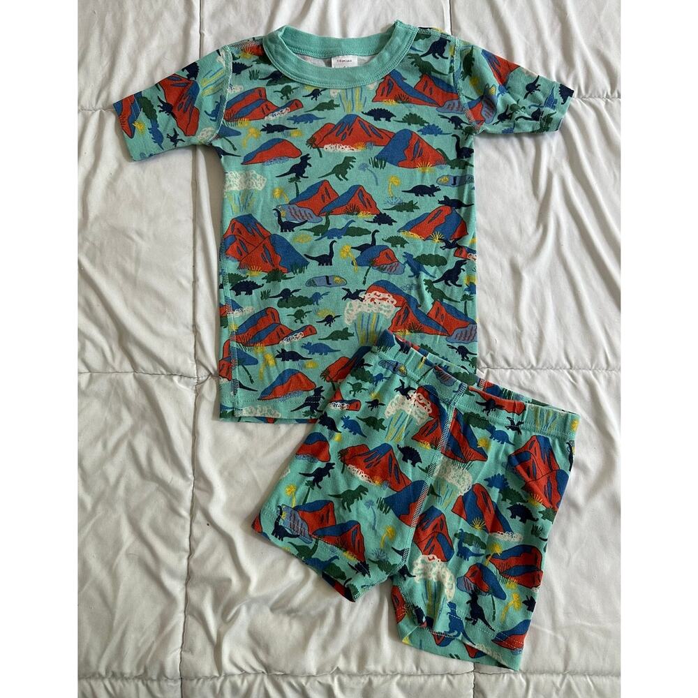 Hanna Andersson Dinosaur Jurassic Summer Pajamas Size 5
